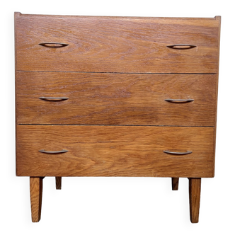 Vintage chest of drawers - light oak - color - retro - 1950/1960