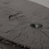 Farmhouse stool Burnt wood