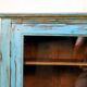 Burmese teak showcase with original blue patina