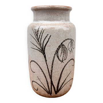Vase en céramique Scheurich New Look, Allemagne années 1970.