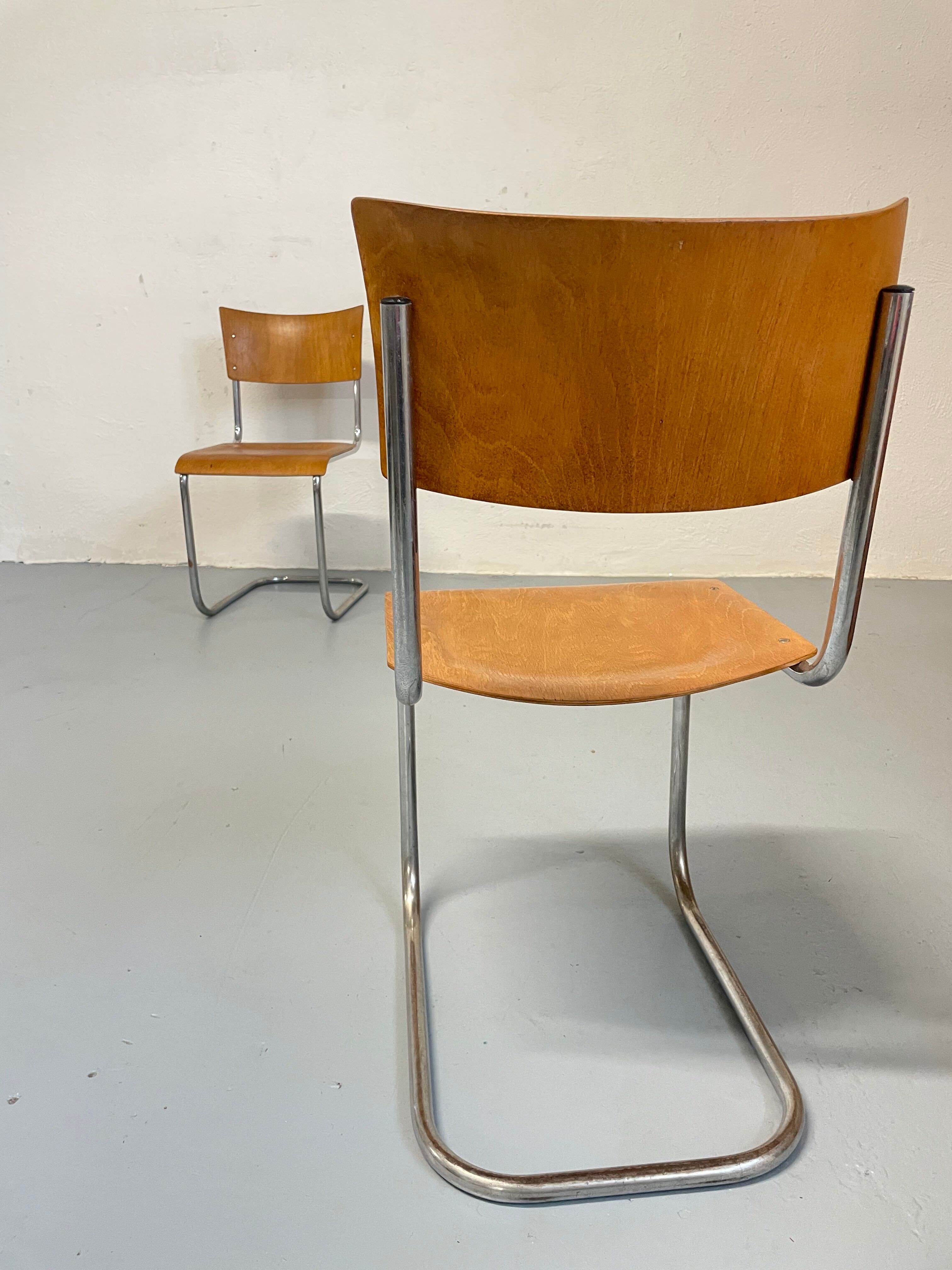 Set of 2 chairs by Mart Stam