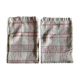 Pair of 1950 red woven kit towels