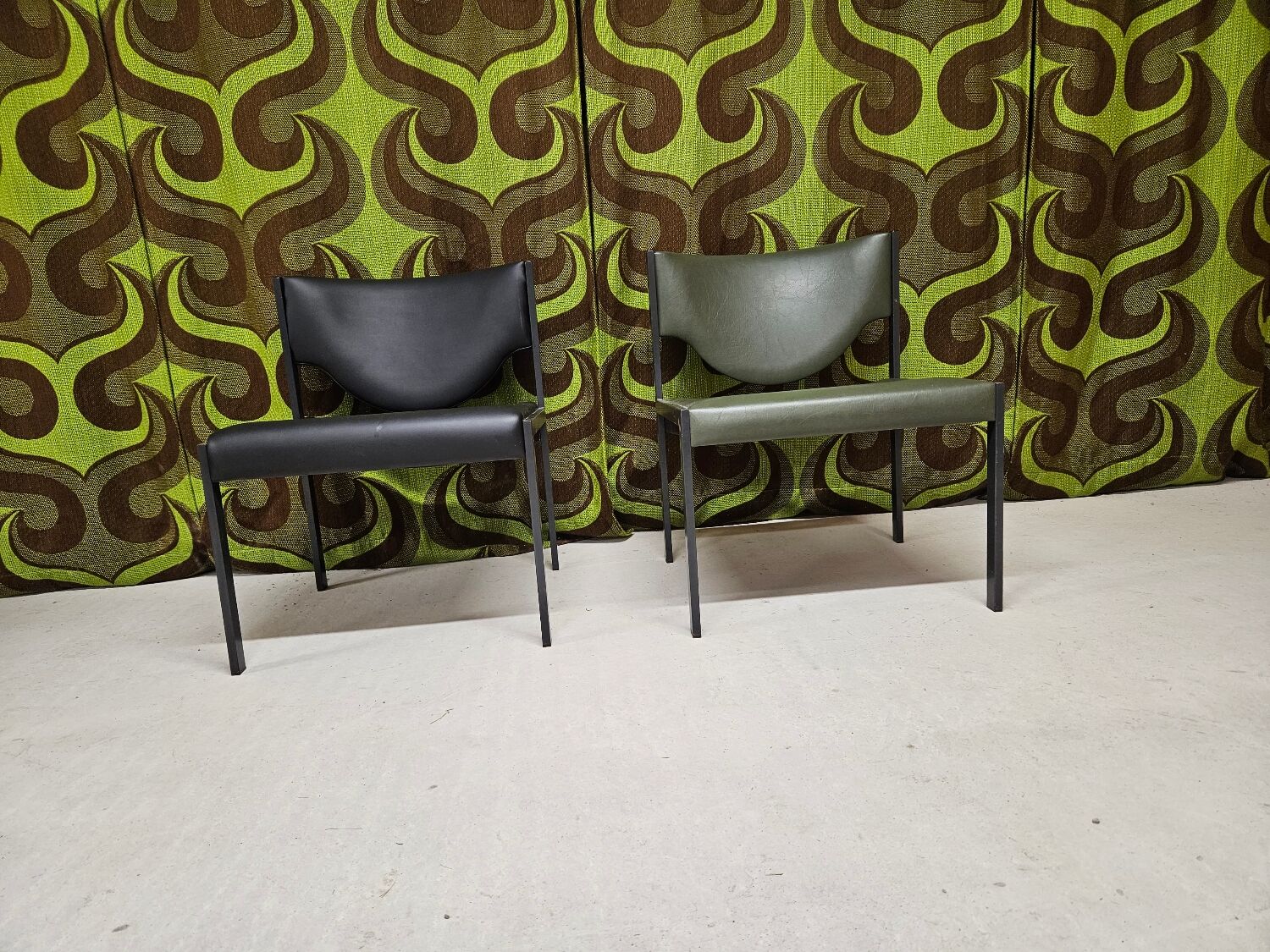 Pair of vintage Lübke 206 armchairs