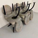 Lot de 6 chaises modèle Fido design Antonio Citterio pour Moroso an 90