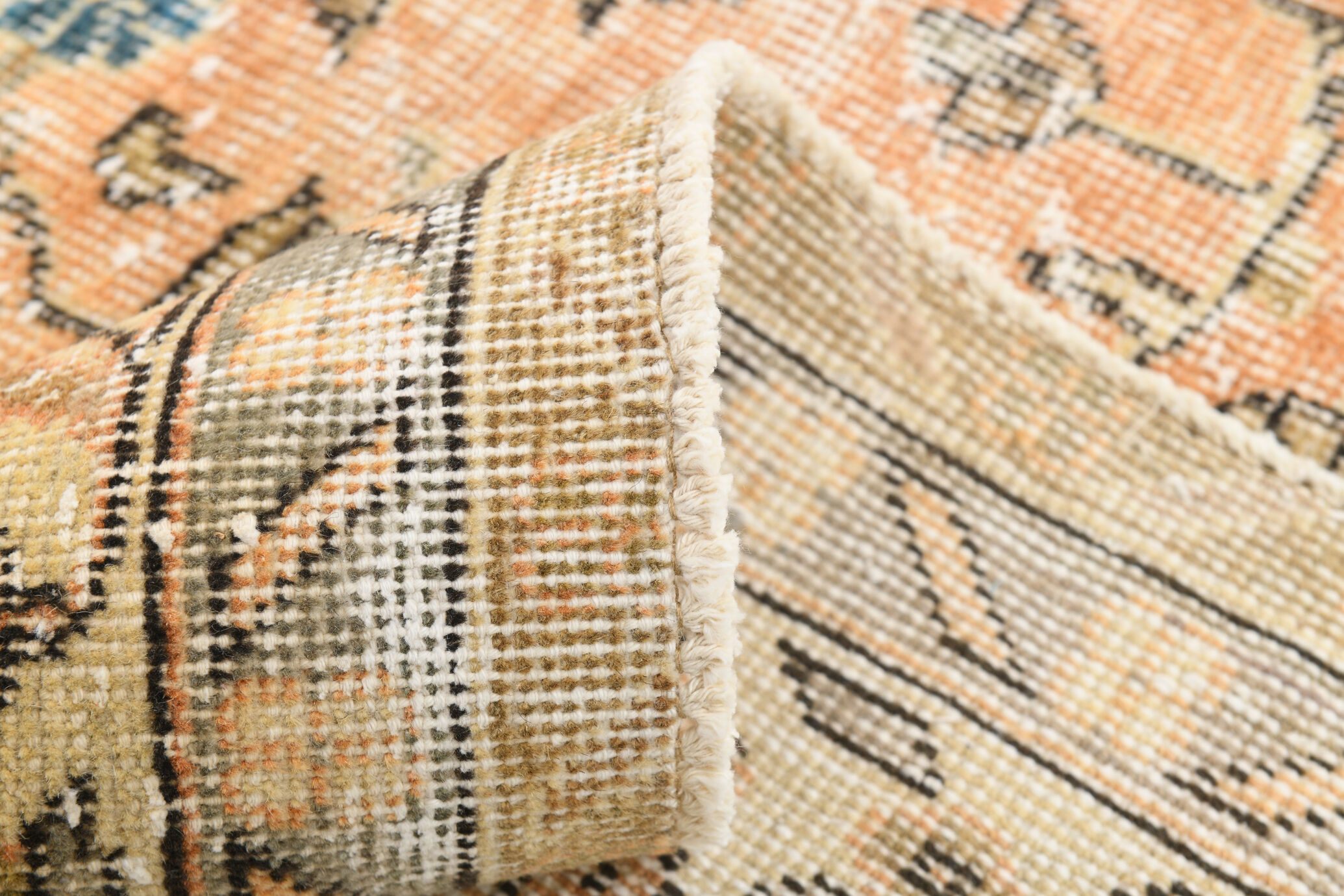 6x10 Pale Orange Floral Turkish Rug, 195x313Cm