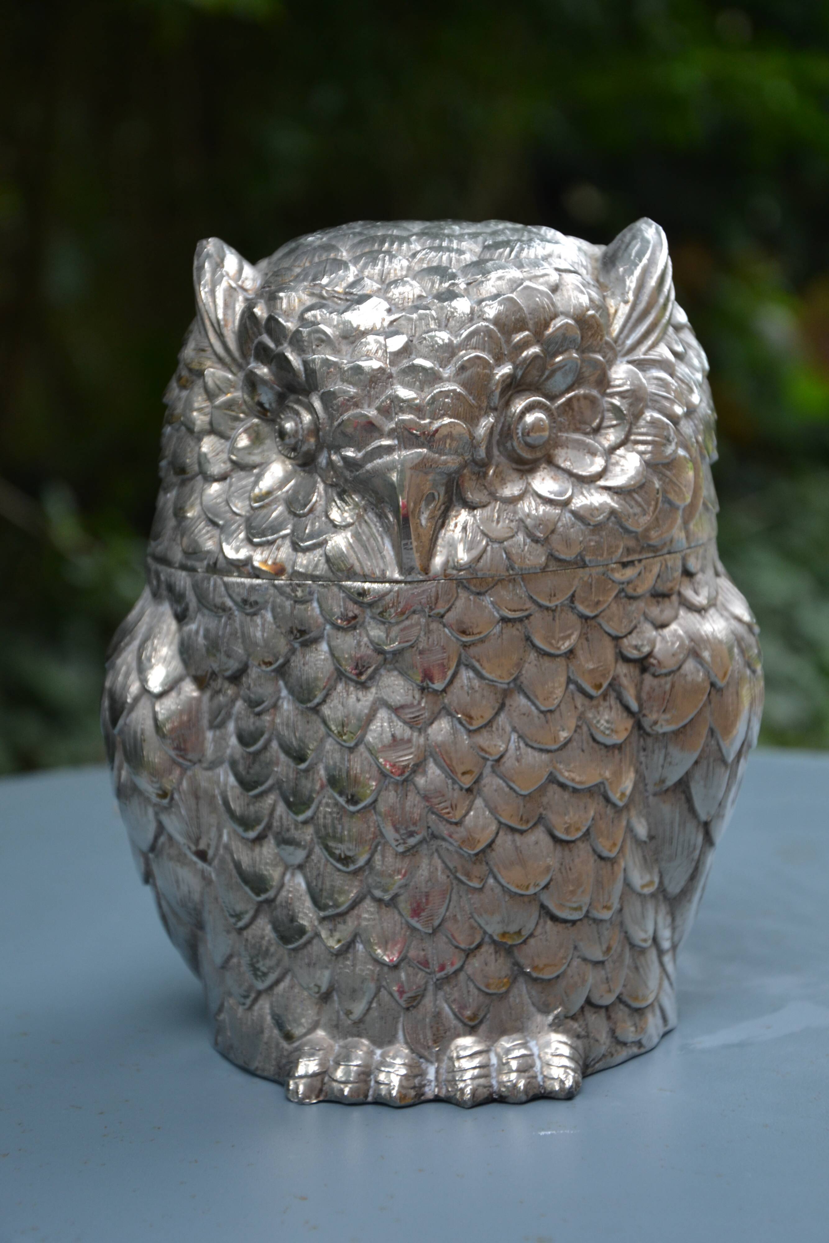 Ice bucket Owl Mauro Manetti and 2 perspex wall lights