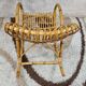 Rocking-chair rattan bamboo 60s