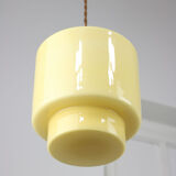 Vintage Mid-century Glass Pendant Lamp