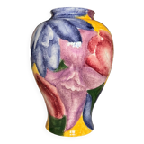 Hand-Painted Italian Ceramic Vase
