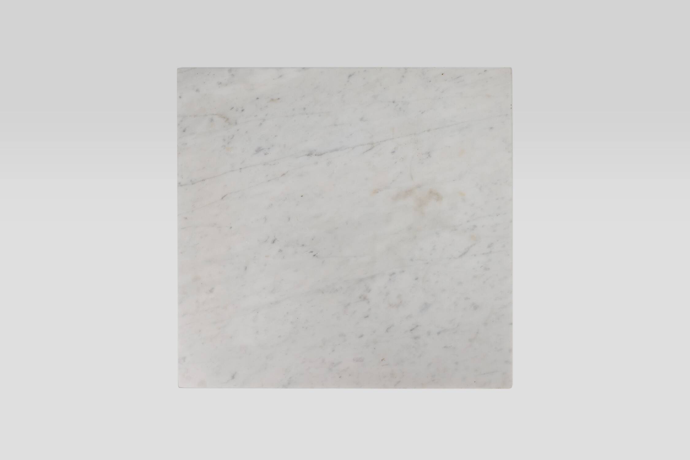 Art Deco nightstand in oak with Carrara marble top, France 1930s