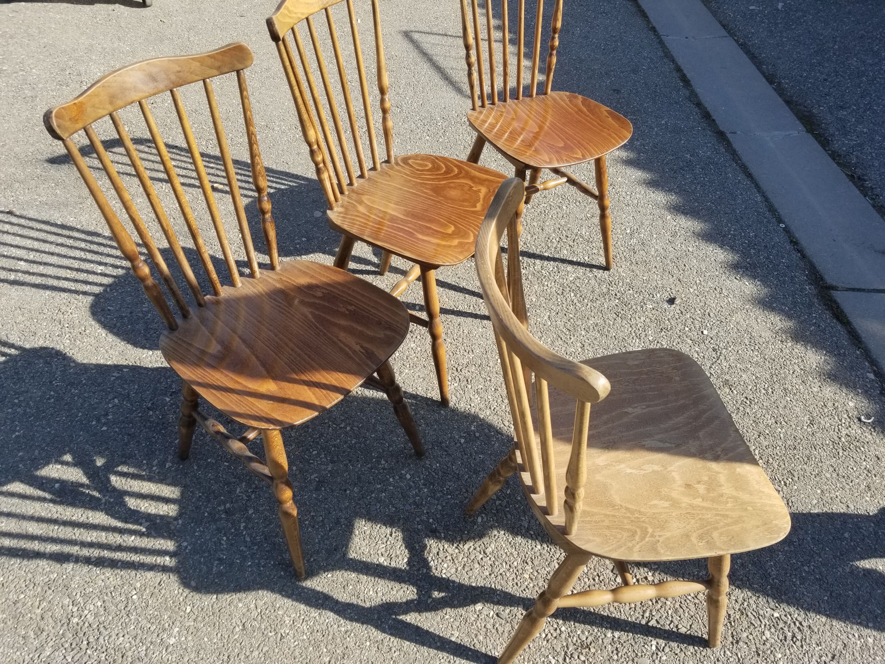 Series of 4 chairs bistro Baumann model Tacoma - 60s