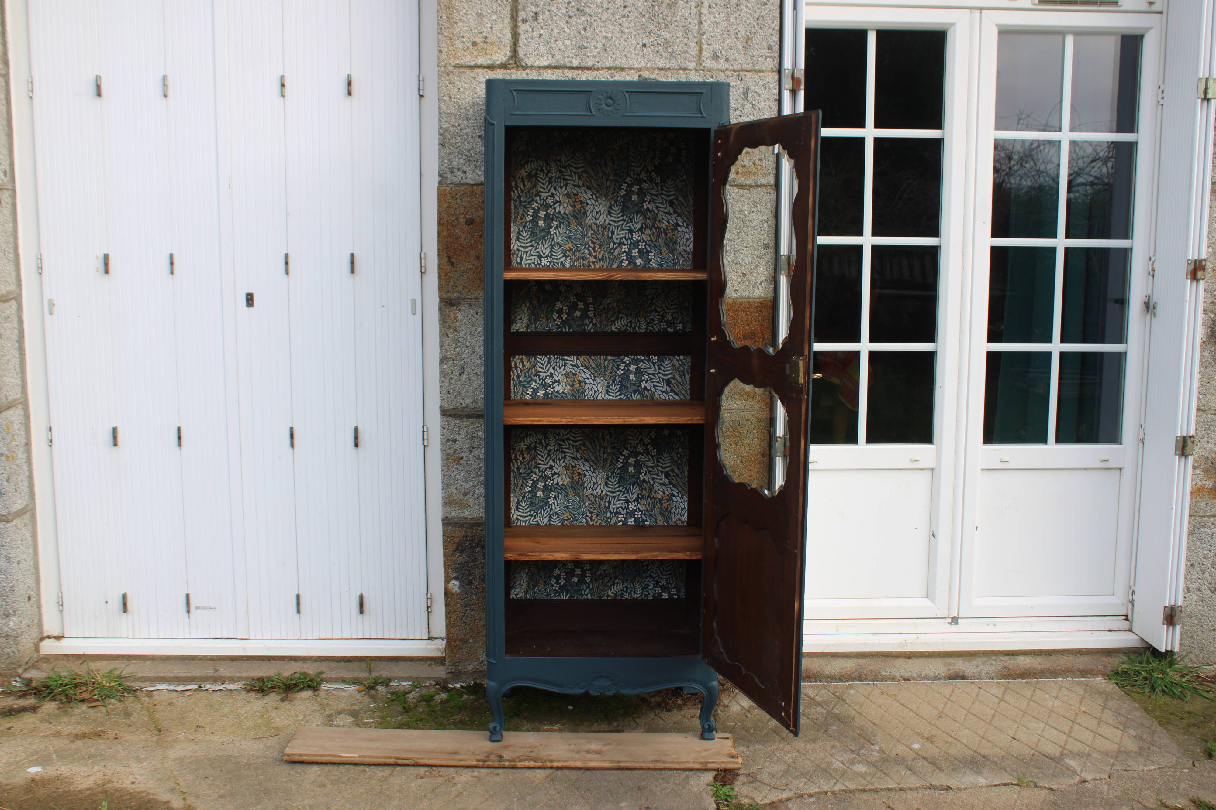 Renovated antique display cabinet