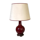 Vintage enamelled porcelain lamp
