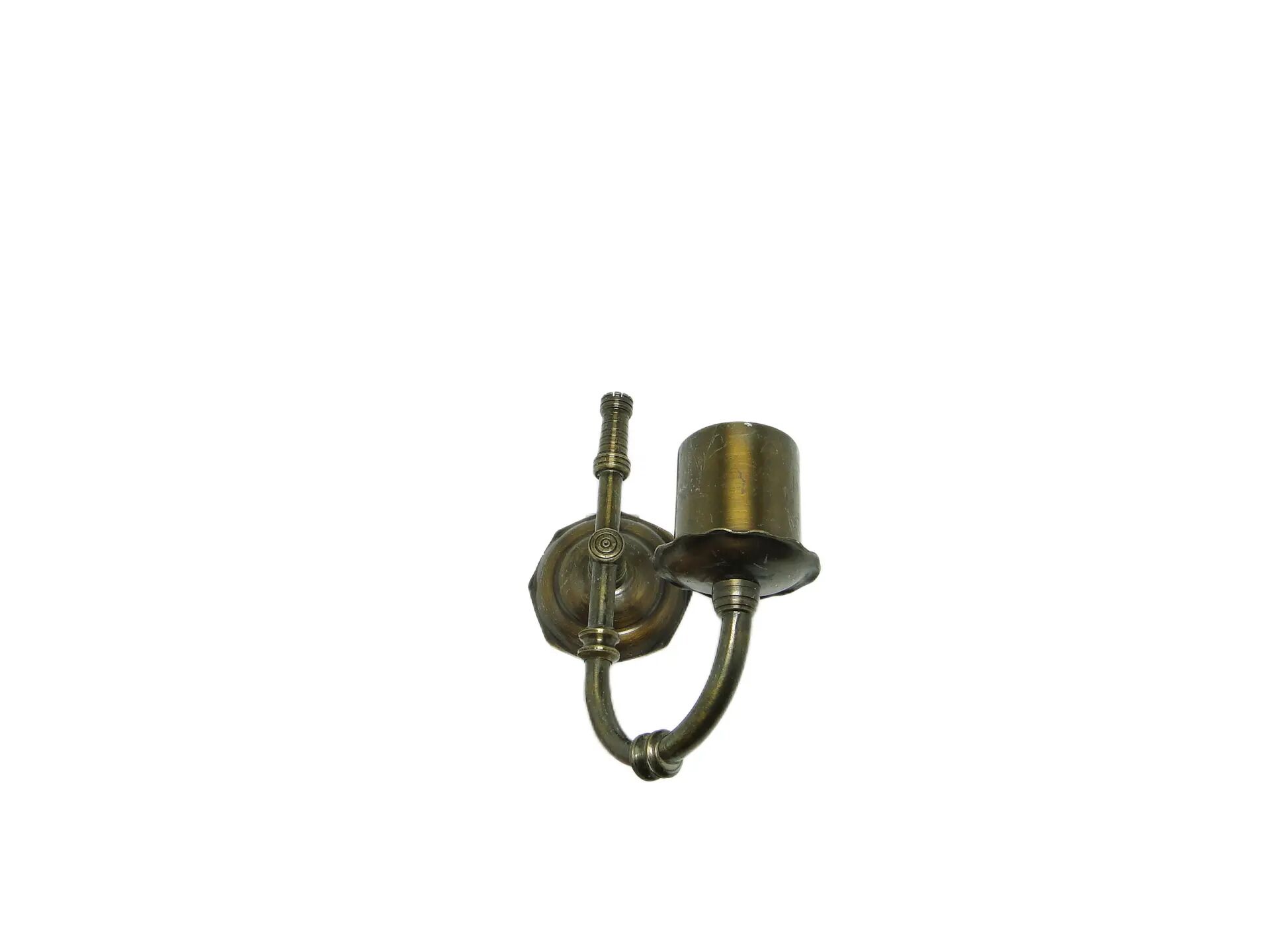 Wall sconce, eclectic, brass, Poland, 1970s.