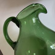 XXL glass vase pitcher from Empoli, blown, H40cm
