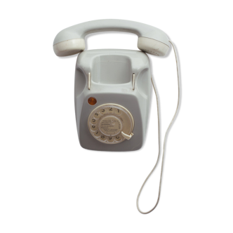 Téléphone jouet gris années 70