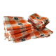 Tablecloth and 14 napkins – orange – 60s-70s – bistro pop style