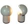 White Italian "Space Age Asteroidi" Table Lamps by Siberin Caronno