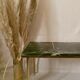 Table basse en marbre vert et laiton doré