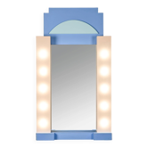 Polychrome wall mirror, France, circa 1980