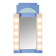 Polychrome wall mirror, France, circa 1980