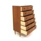 Scandinavian "tallboy" chest of drawers in teak, Sweden, 1950