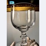 Large crystal beer or dessert glasses, 2 heights