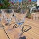 6 water and wine glasses in Sèvres crystal, Niagara model.