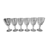 Lot de 6 verres à vin anciens