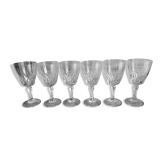 Lot de 6 verres à vin anciens