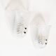 Set of 2 Murano glass 'Shell' wall sconces