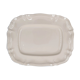 Rectangular dish with edged edge in Sarreguemines earthenware model Ivory