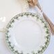 Longwy and Moulin des Loups Violetta round green platter
