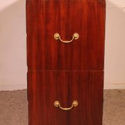 Military or Naval Chest of Drawers in Mahogany - 19th Century