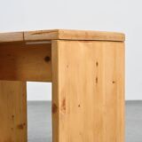 Solid pine stools, France circa 1975