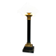 Empire bronze marble and patinated sheet metal lamp base, 20th century