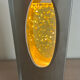 Vintage Space Age glitter lamp brushed aluminium year