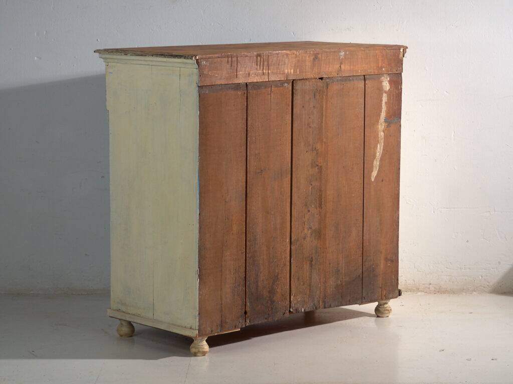 Antique painted pine commode – Central Europe, circa 1890