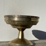 Art Deco footed cup in silver metal