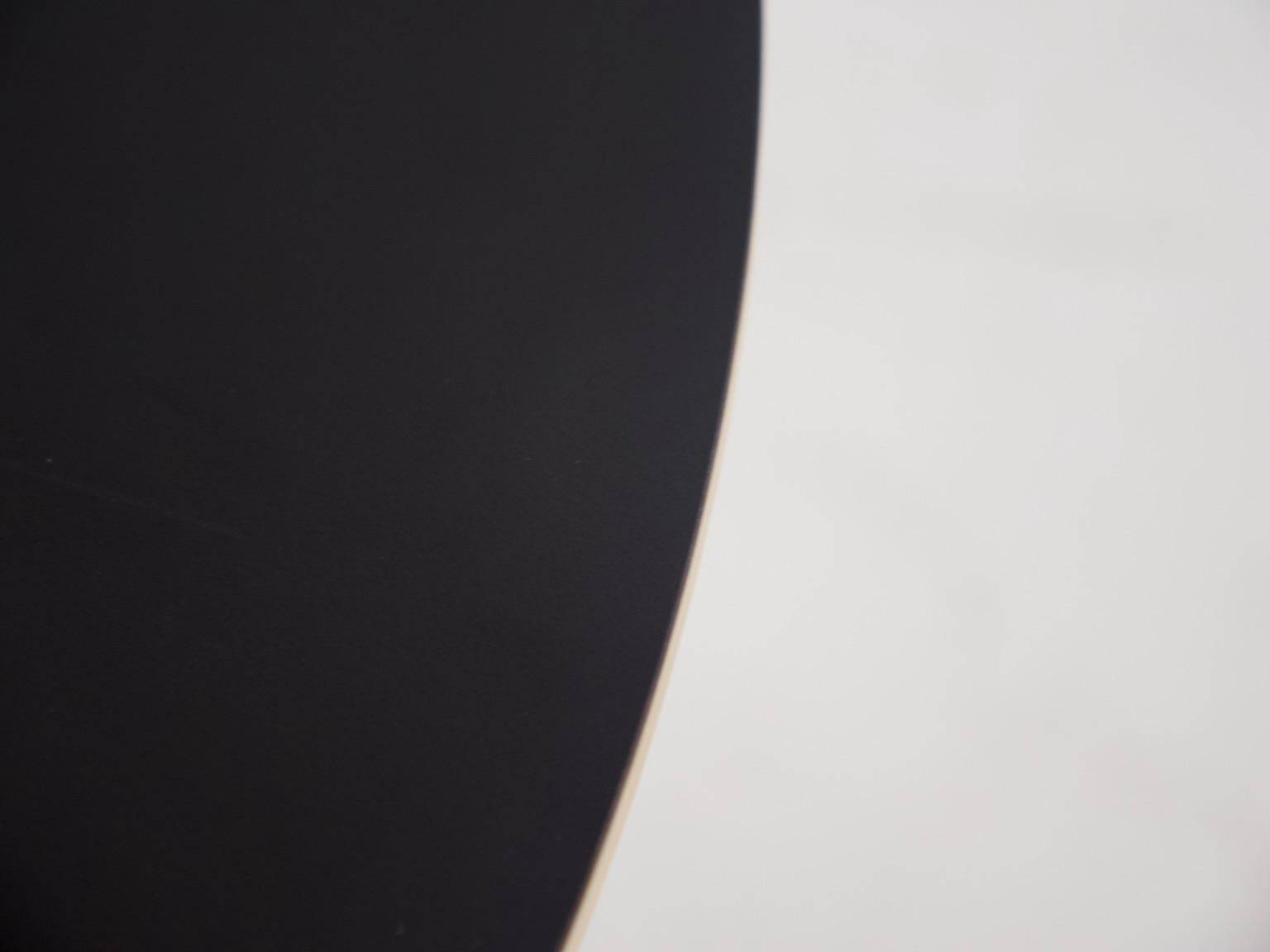 George Nelson Black Pedestal Table by Vitra