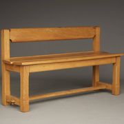 Vintage Rustic Wooden Oak Bench