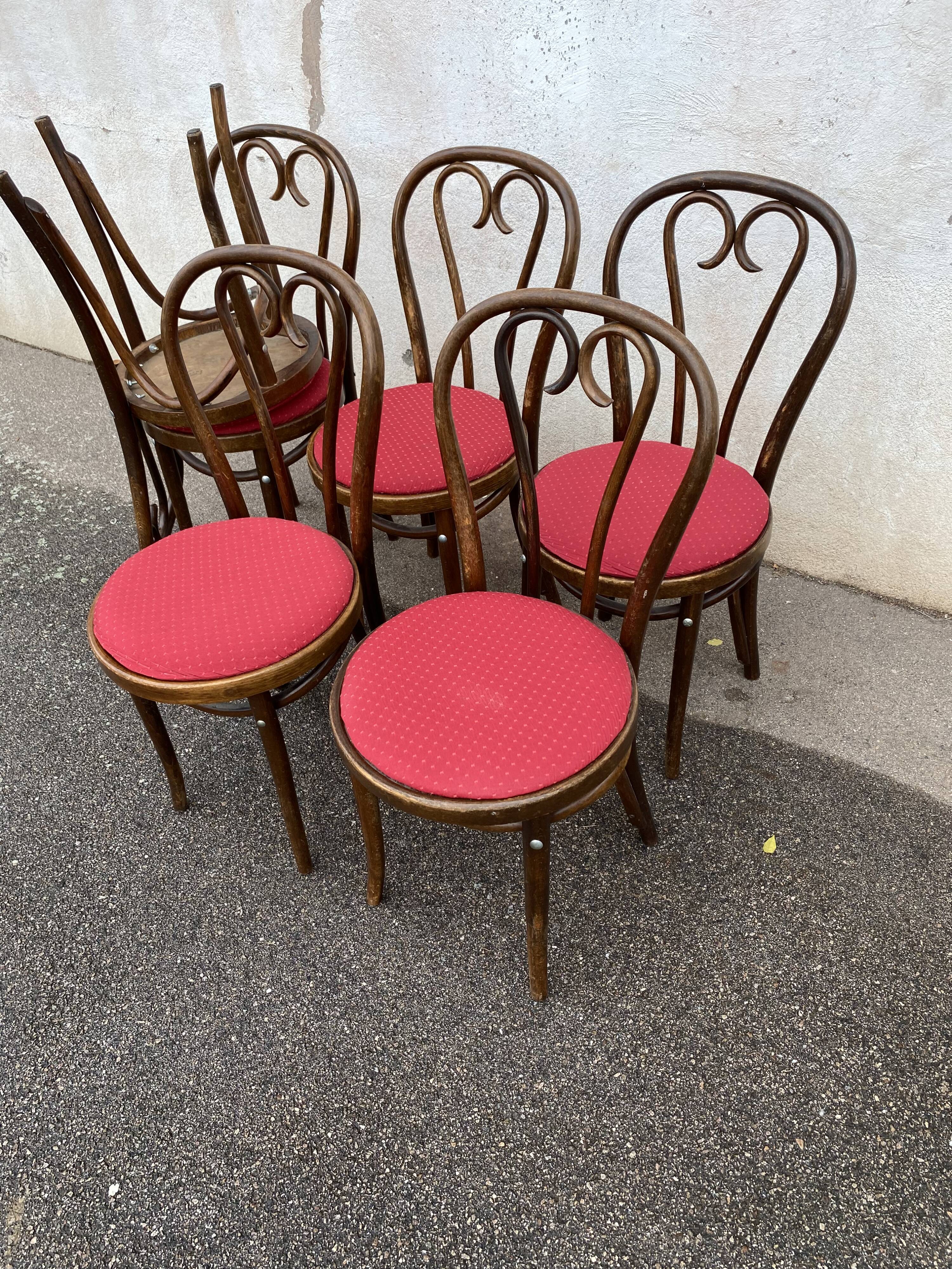 Set of 6 restaurant chairs