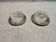 Crystal and silver-plated salt and pepper set