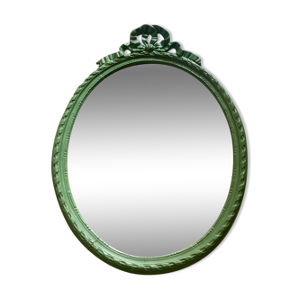 Antique wooden mirror