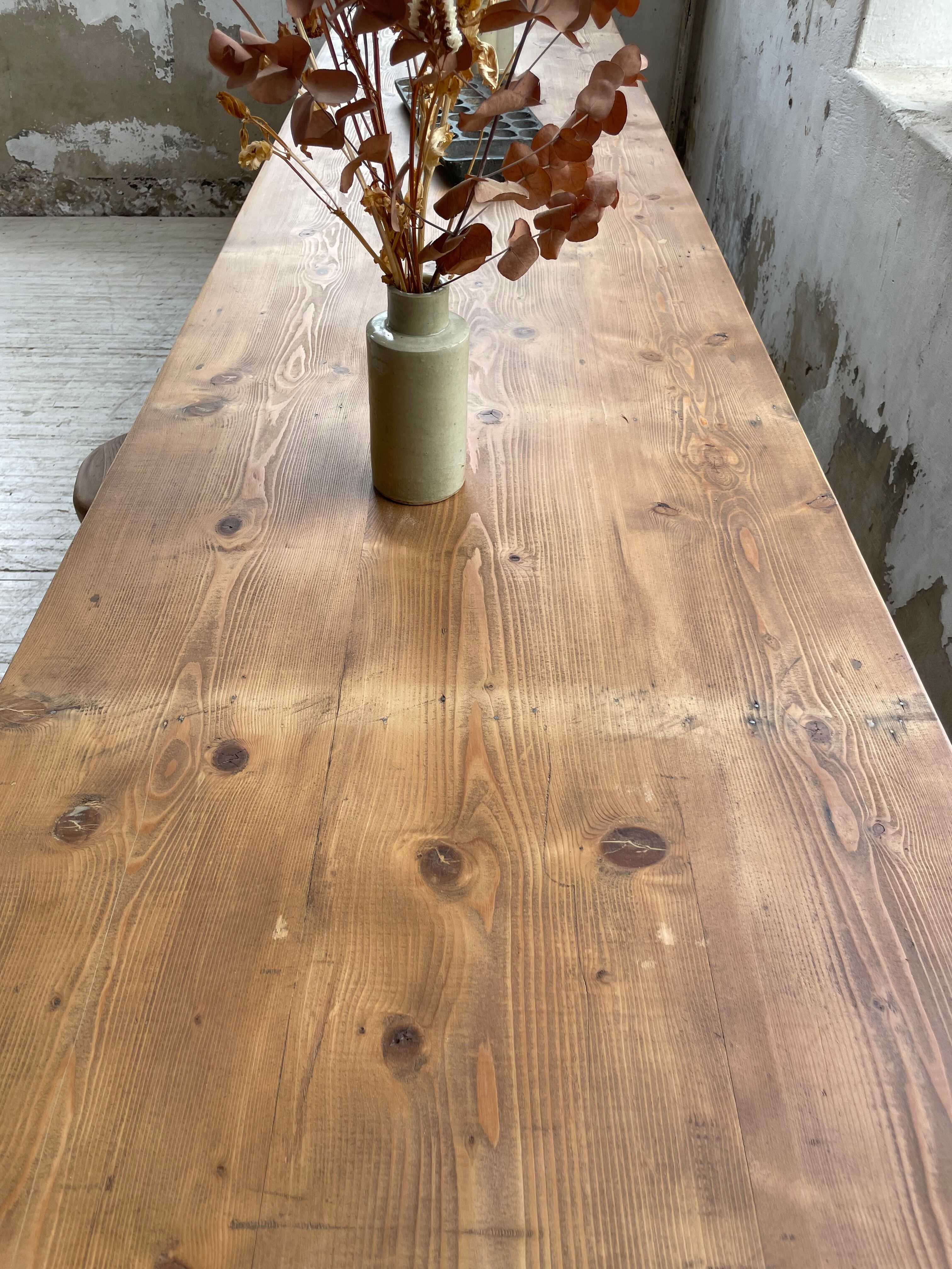 Xxl pine farmhouse table 338cm