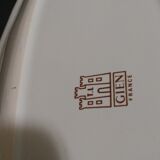 Lot of 2 oval dishes Gien exception Rouen Saintfoin numbered