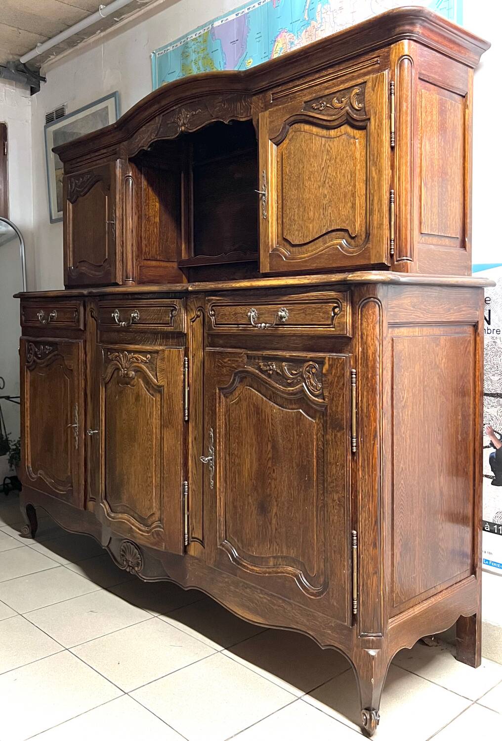 Solid wood dining room sideboard