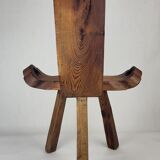 Brutalist tripod stool / chair