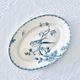Oval dish 19th century Gien iron earth "Provençal" birds swallows