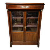 Empire Showcase Bookcase, 20th Century, Mahogany Wood